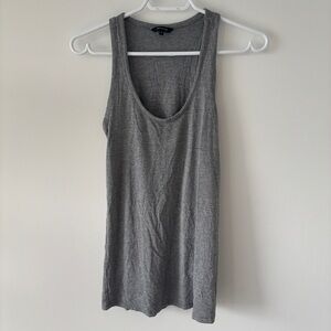 4/$20 Rw&Co Women's Grey Basic Tank Top casual workout everyday stretchy size S